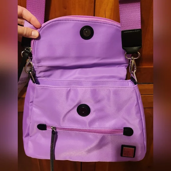 NWT - IHKWIP City Saddle Medium Crossbody Electric Orchid - Picture 3 of 7